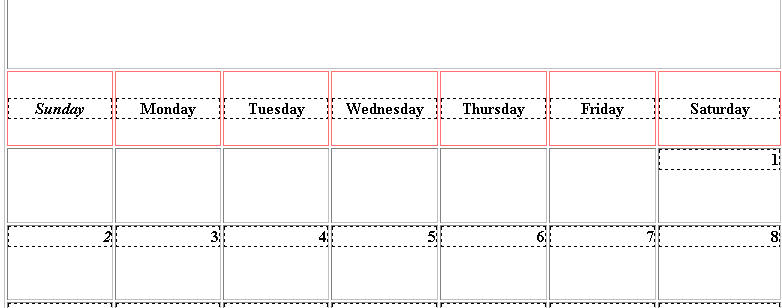 calendar